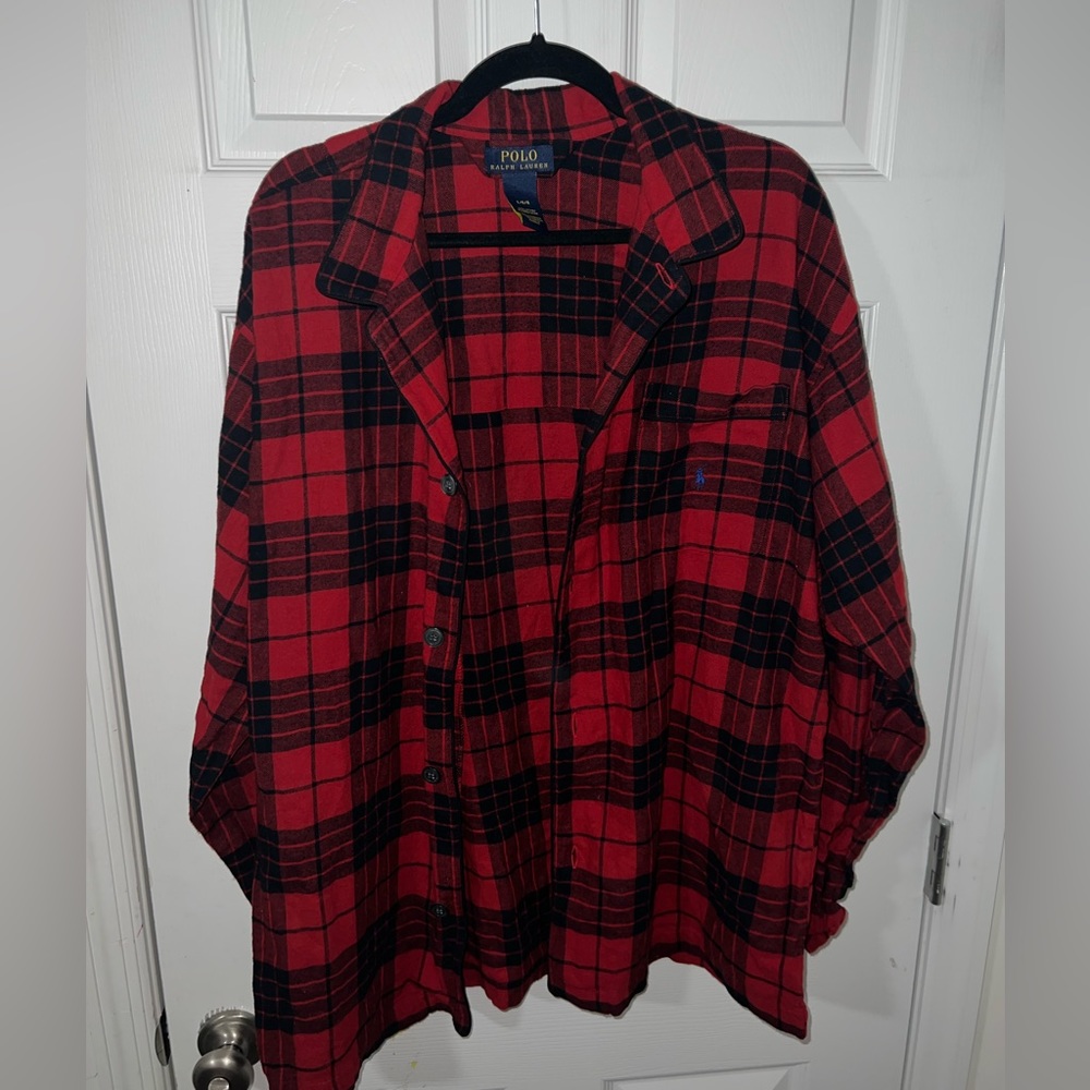 Polo Plaid Pajama Top